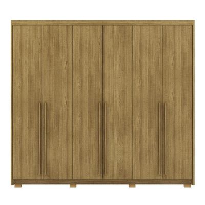 Guarda Roupa Casal 6 Portas 3 Gavetas Dubai Majestic Nature