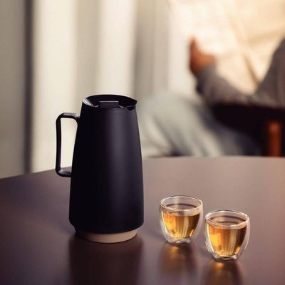 Bule Térmico Exata Tramontina 500ml Garrafa de Café Chá Preto e Bege Pequena