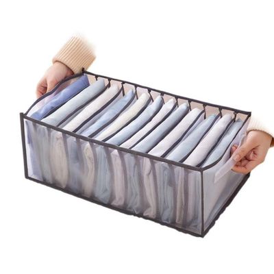 Organizador Gaveta Roupa Closet Guarda Porta Camiseta Jeans Dobravel 7 Divisorias Grande