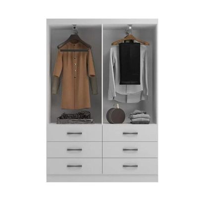 Guarda Roupas Treviso Infantil 4 Portas 6 Gavetas - Branco