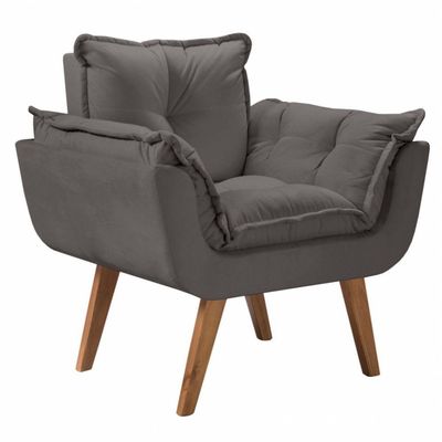 Poltrona Opalla Suede Grafite
