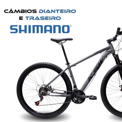 Bicicleta Aro 29 Bike Ksw Xlt Shimano Freio Hidráulico 21 Marchas Grafite Fosco -ad Pto 15