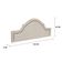 Cabeceira Queen Luxo 160X60 Off White Tachas Fumê