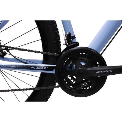 Bicicleta Aro 29 Ksw Bike Alumínio Câmbios Shimano 21 Marchas Azul Claro -ad Pto 19