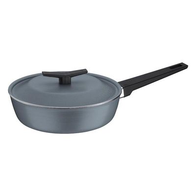 Frigideira Funda Tramontina Spezia Induction Azul Em Alumínio Com Revestimento Em Antiaderente Com Tampa 24 Cm