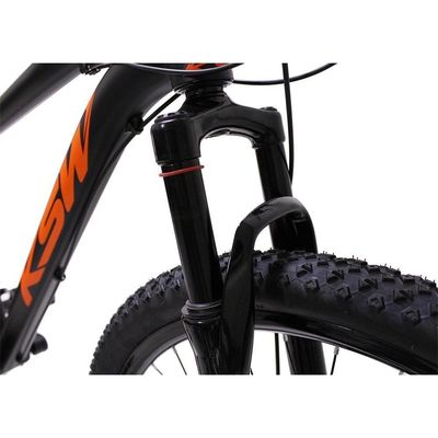 Bicicleta Aro 29 Ksw Bike Alumínio Câmbios Shimano 21 Marchas Preto Fos -ad Laranja 21
