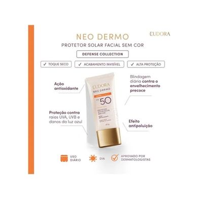 Combo Eudora Tratamento facial | Protetor Solar 50P | Creme Anti-Sinais | Sabonete Anti Acne