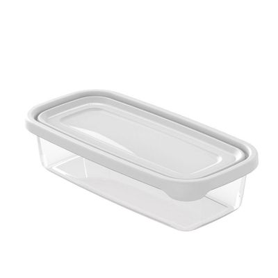 Kit Pote Porta Mantimentos Marmita Alimentos Freezer Microondas Branco - 8 Unidades