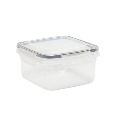 Kit 3 Potes Quadrados Herméticos Transparente