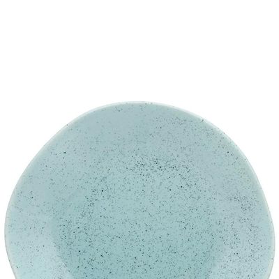 Jogo de 6 Pratos Rasos Oxford Ryo Blue Bay Azul Claro 27,5cm Porcelana