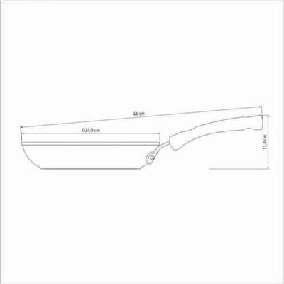 Frigideira Tramontina Mônaco Induction Com Revestimento Interno E Externo Antiaderente Starflon Premium Preto 24cm