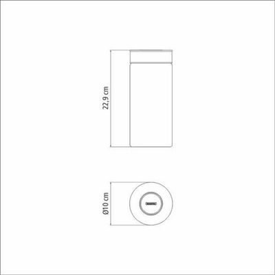 Pote De Vidro Tramontina Purezza Com Tampa De Aço Inox 10cm 1,4 Litros