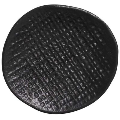 Kit 24 Molheiras Cerâmica Preta Matte 11x2,2cm Porto Brasil Ramequins Médios Shoyu Molhos Sushi Rest
