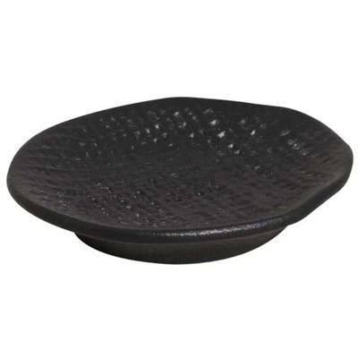 Kit 24 Molheiras Cerâmica Preta Matte 11x2,2cm Porto Brasil Ramequins Médios Shoyu Molhos Sushi Rest