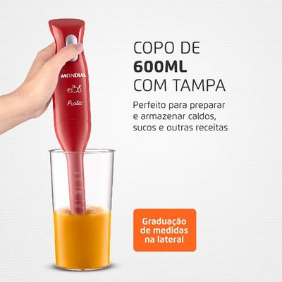 Mixer Mondial Turbo Max Pratic M15 Vermelho 220V 220V