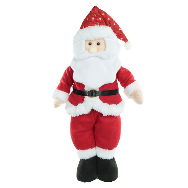 Boneco Natal Papai Noel em Pé Vermelho 45cm D&A