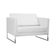 Poltrona Decorativa Julia 106cm Corano Branco