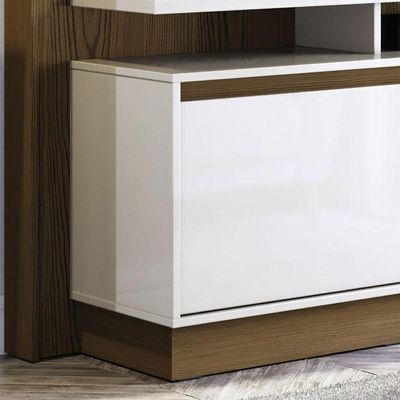 Estante Home Theater Ambiente Fit 1.2 Nature Off White - Imcal