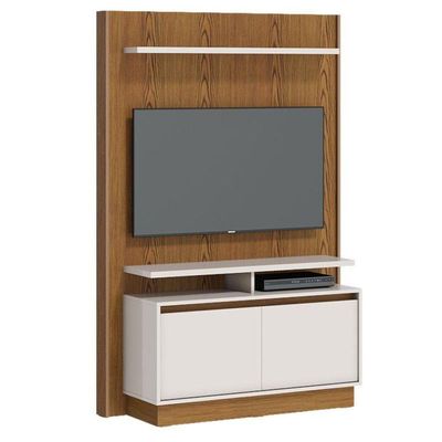 Estante Home Theater Ambiente Fit 1.2 Nature Off White - Imcal