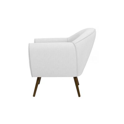 Poltrona Decorativa Sacha Corano Branco