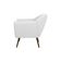 Poltrona Decorativa Sacha Corano Branco