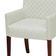 Poltrona Decorativa Liverpool Base Madeira Corano Bege