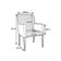 Poltrona Decorativa Liverpool Base Madeira Corano Bege