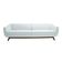 Sofá Boomer 230 cm Corano Branco Gran Belo
