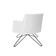 Poltrona Decorativa Nagoya Base Orby Corano Branco