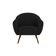 Poltrona Decorativa Sacha Corano Preto