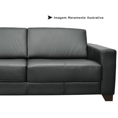 Sofá 3 Lugares Estocolmo 205cm Couro