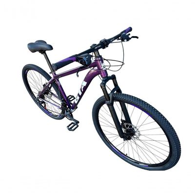 Bicicleta Aro 29 Gta Start 21v Alumínio Câmbios Shimano Freio A Disco Hidráulico - Roxo Tam.15