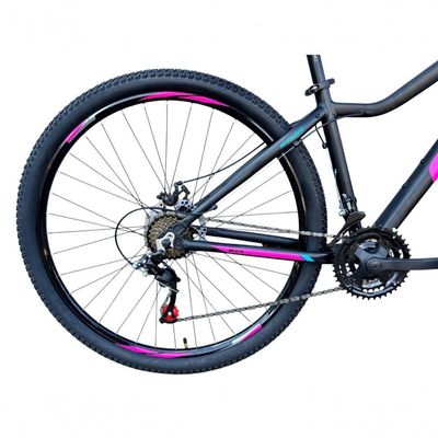 Bicicleta Aro 29 Gta Start Feminina 21v Alumínio Câmbios Shimano Freio A Disco Hidráulico - Preto/rosa