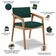 Kit 06 Cadeiras Para Sala de Jantar Estar Living Giorgia B04 Bouclê Verde - Lyam Decor