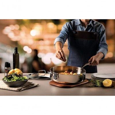 Frigideira Tramontina Grano Inox 30cm Com Corpo Triplo