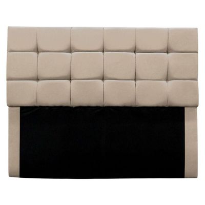 Cabeceira Cama Box Queen 160 Cm Bianca Suede Bege Claro