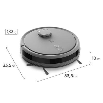 Robô Aspirador Electrolux 4 em 1 Wi-Fi Experience até 1h40 Mapeamento e Base Autolimpante (ERB80) 127V