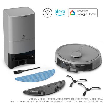 Robô Aspirador Electrolux 4 em 1 Wi-Fi Experience até 1h40 Mapeamento e Base Autolimpante (ERB80) 127V