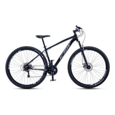 Bicicleta Aro 29 Ksw 24 Vel Alumínio Freio Disco Xlt100 Mtb Preto/prata 15