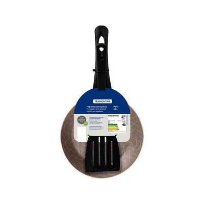 Frigideira Tramontina Paris 18cm Em Alumínio E Revestimento Antiaderente Com Espátula De Nylon Vermelha