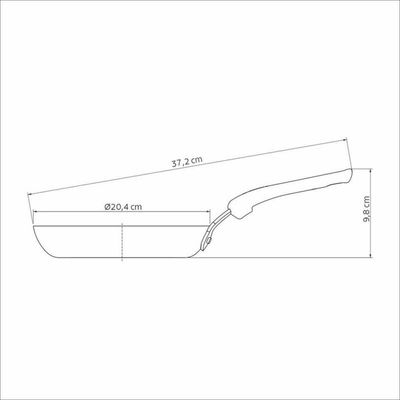 Frigideira Tramontina Tunis Em Alumínio Com Revestimento Externo Azul Mediterrâneo 20cm