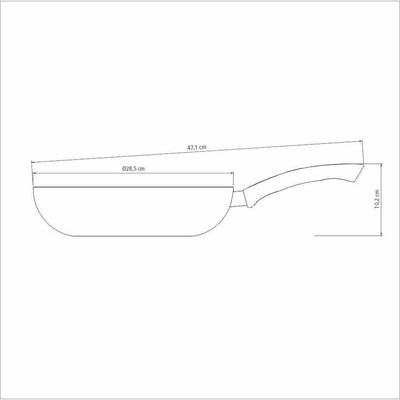 Frigideira Funda Tramontina Paris 28cm Em Alumínio Com Revestimento Antiaderente Vermelha