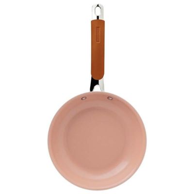 Frigideira Tramontina Romagna Aço Inox E Alumínio 30cm Com Revestimento Cerâmico Marfim