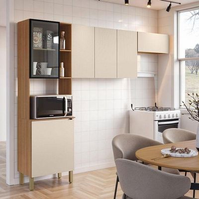 Cozinha Compacta 3 Peças Plus Freijó Soft - Kits Paraná