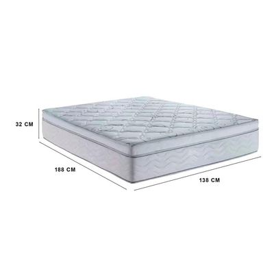 Colchão Casal 138 Toronto Molas Ensacadas Branco D33 32x138x188cm