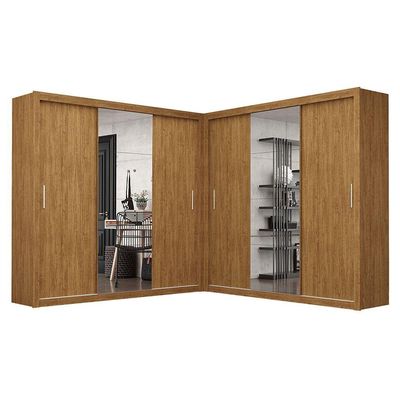 Closet Casal Premium Clarice Plus 06 Portas 8 Gavetas Freijó