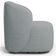 Kit 02 Poltronas Giratória Orgânica Para Sala Living Heidy F04 Linho Cinza - Lyam Decor