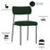 Kit 02 Cadeiras Estofadas Para Sala De Jantar Melina L02 Suede Verde Musgo - Lyam Decor