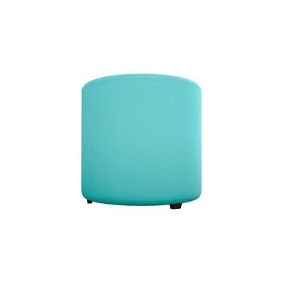 Puff Banqueta Redondo Luxo Copenhage Matrix Veludo Verde Menta