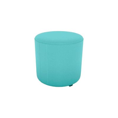 Puff Banqueta Redondo Luxo Copenhage Matrix Veludo Verde Menta